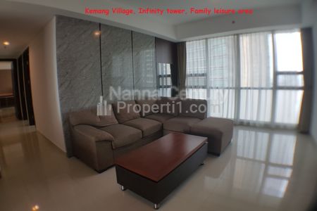 Sewa Apartemen Kemang Village Tower Infinity Type 3 Bedroom Full Furnished