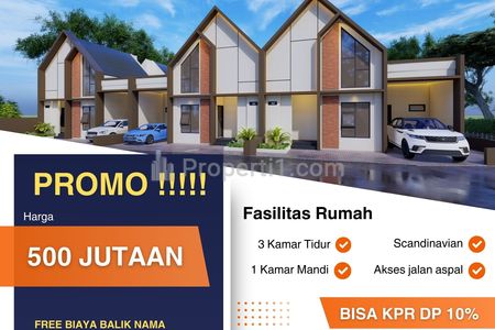 Jual Rumah Shaka Residence 3 Kamar Tidur 1 Kamar Mandi di Sleman, Dekat Pasar Godean, Bisa KPR