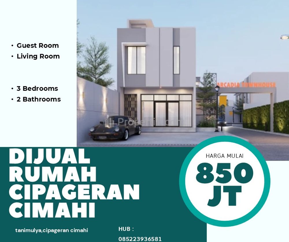 Dijual Rumah di Perumahan Cimahi Bandung Barat, Rumah Mewah 2 Lantai 3 KT 2 KM Harga Promo 