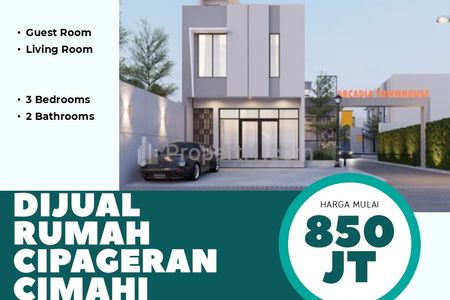 Dijual Rumah di Perumahan Cimahi Bandung Barat, Rumah Mewah 2 Lantai 3 KT 2 KM Harga Promo 