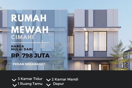 Jual Rumah Mewah di Cipageran Cimahi Bandung Barat, 2 Lantai, LT 60, LB 65, 3 Kamar Tidur