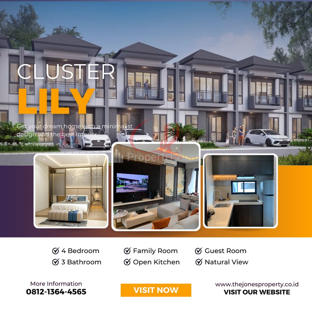Dijual Rumah Cluster Lily Modern Design di Tangerang