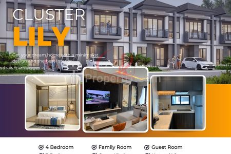 Dijual Rumah Cluster Lily Modern Design di Tangerang