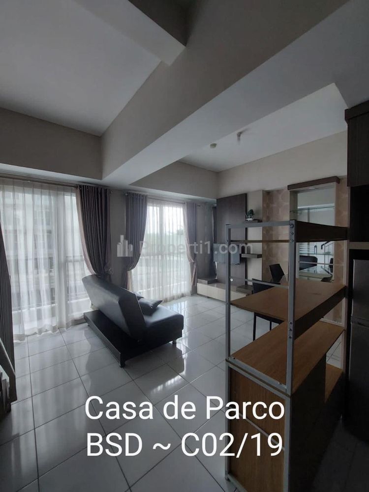 Sewa Apartemen Cantik di Casa de Parco BSD Serpong 2 Kamar Tidur 2 Kamar Mandi Fully Furnished