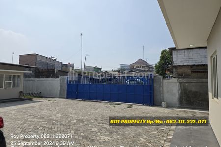 Disewakan Tanah di Raya Cilincing Jakarta Utara 2 Hektar Sudah Full Paving Blok dan Ada Gedung Kantor Baru