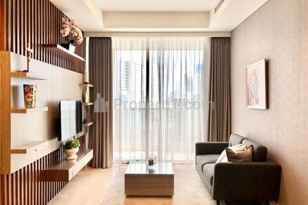 For Rent Luxurious Apartment at The Elements Strategic Location in South Jakarta – 2+1BR Full Modern Furnished