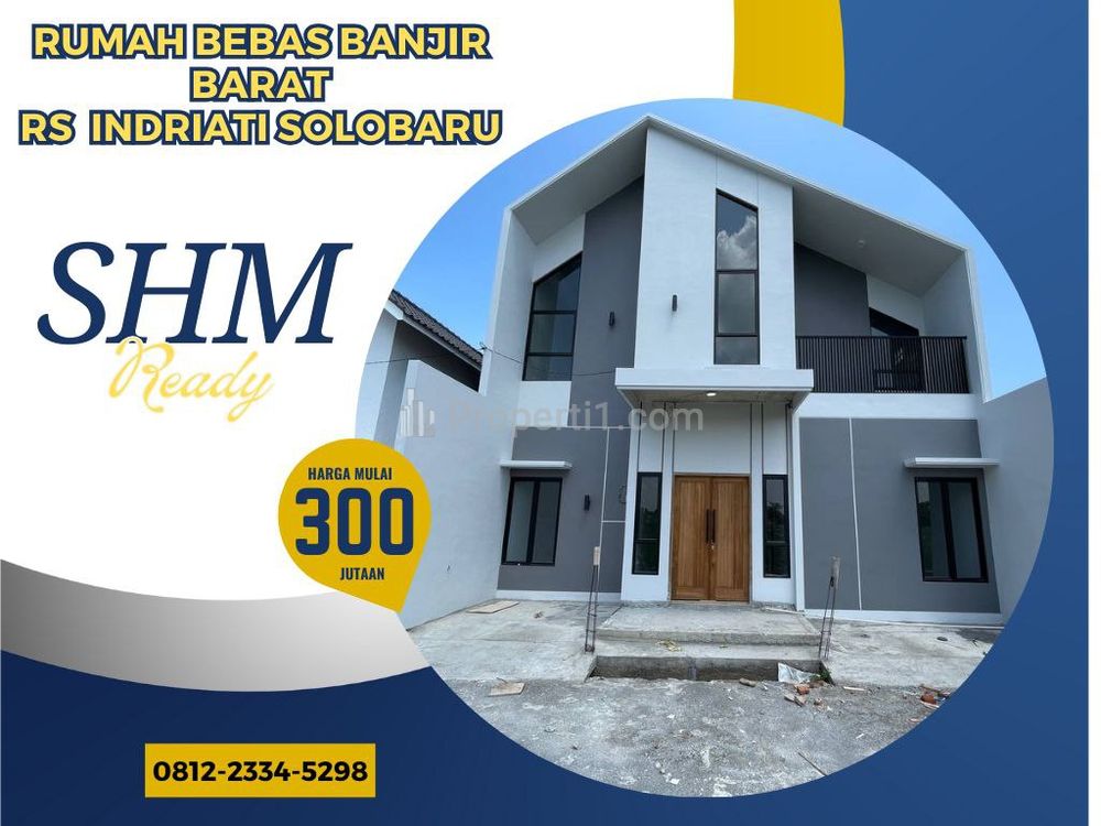 Rumah Dijual 300 Jutaan di Solobaru Rumah Ready SHM di Sukoharjo