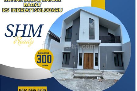 Rumah Dijual 300 Jutaan di Solobaru Rumah Ready SHM di Sukoharjo