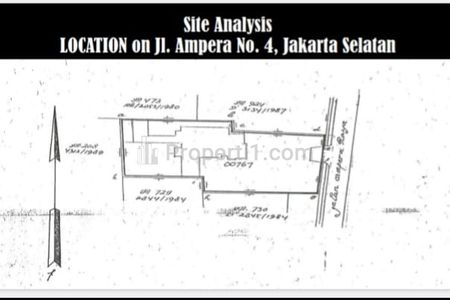 Sewa Lahan Tanah Kosong HGB, Sangat Strategis, 3115 m2 di Raya Ampera, Mampang Prapatan, Jakarta Selatan