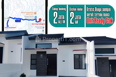 Rumah Dijual DP 0% Dekat Stasiun Bojonggede Bogor