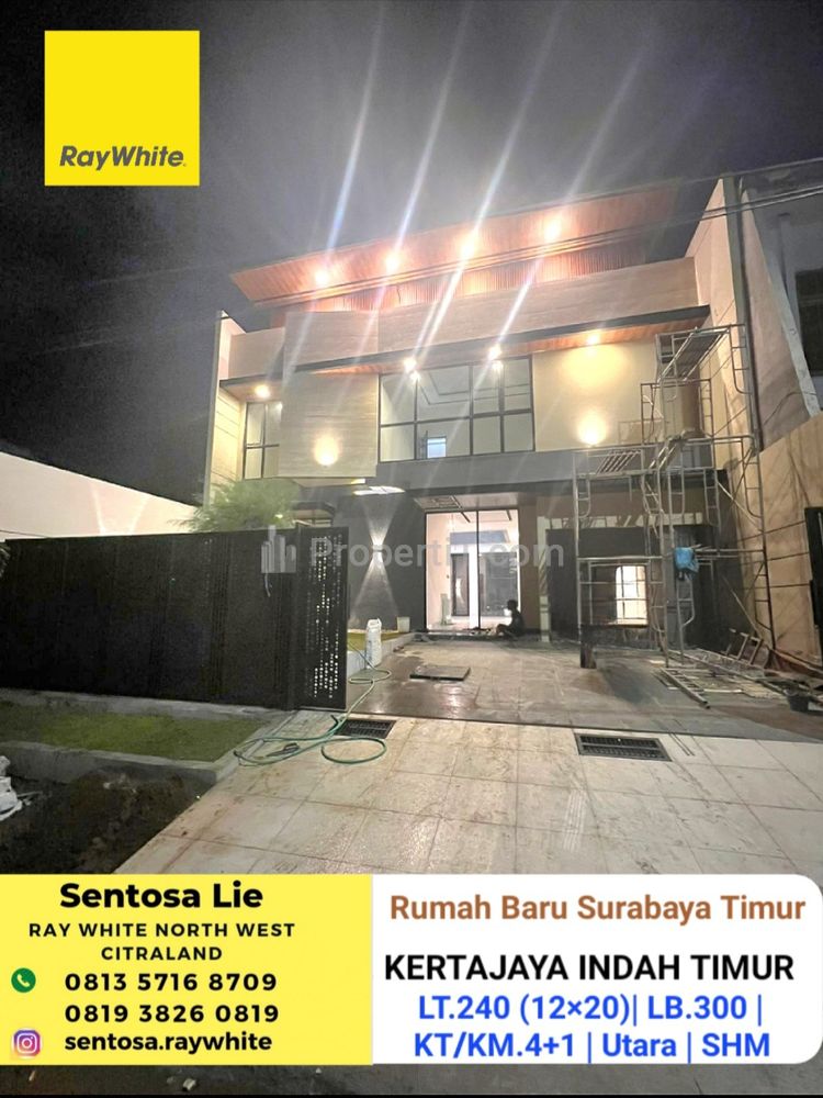 Jual Rumah Baru Jl. Kertajaya Indah Timur - Surabaya Timur Dekat Galaxy Mall, Raya Dharmahusada Indah, Raya Merr