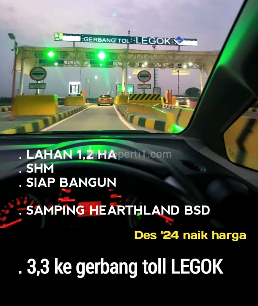 Dijual Tanah 1,2 ha SHM 1,1 km ke Mall Stasiun Jatake BSD, Tangerang