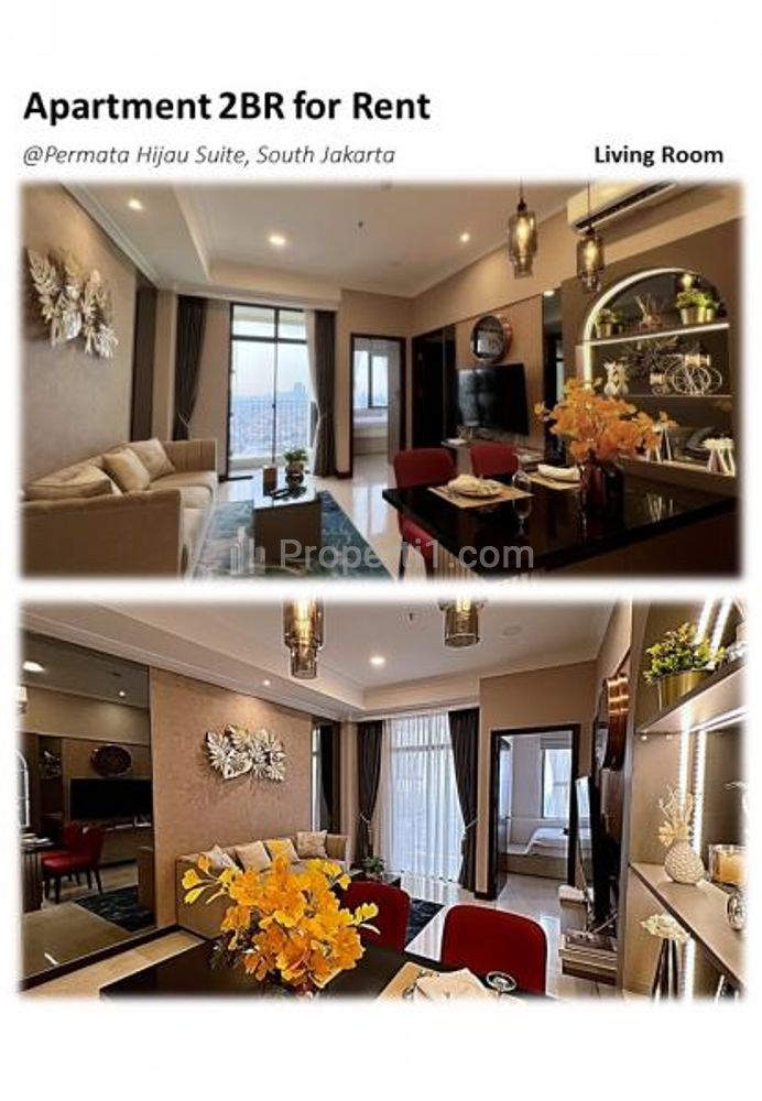 Disewakan Apartemen Permata Hijau Suites HARGA TERMURAH NEGO SAMPAI DEAL - 2 BR Full Furnished