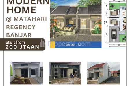 Jual Rumah Komersial Pertama dengan Fasilitas Modern Cicilan Subsidi di Kota Banjar