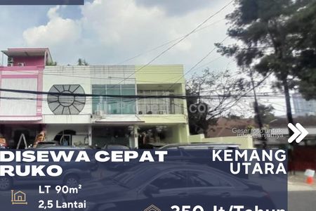 Disewakan Ruko Letak Strategis Komersil Area di Daerah Kemang Jakarta Selatan