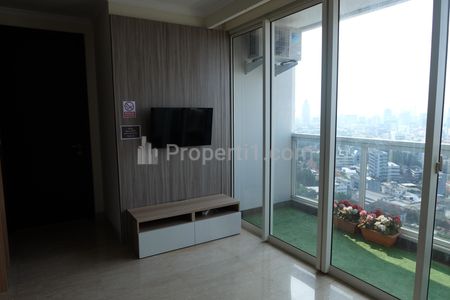 For Rent Apartemen Menteng Park Tipe 2 Bedrooms Private Lift Fully Furnished, Dekat Taman Ismail Marzuki, RSCM, Bunda Hospital, dan Kampus UI Salemba