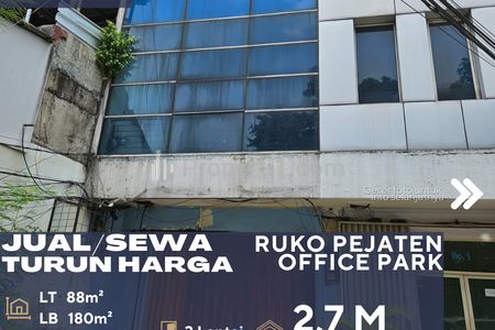 Dijual / Disewakan Ruko Pejaten Office Park Dekat Pejaten Village Mall