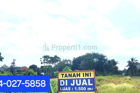 Jual Tanah Luas 1500 m2 di Mengwi Badung Bali Dekat Kota Tabanan