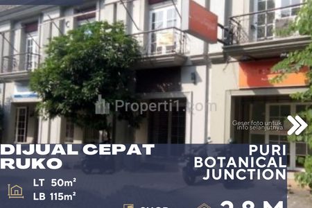 Dijual Cepat Ruko 2,5 Lantai Dekat Jalan Raya Utama di Daerah Meruya Jakarta Barat