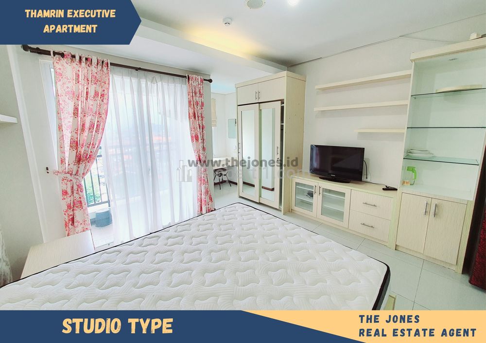 Jual Apartment Thamrin Executive Jakarta Pusat Dekat Grand Indonesia Tipe Studio Fully Furnished & Good View