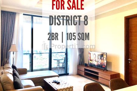 Jual Apartement District 8 Senopati, 2 BR, 105sqm, Furnished Bagus, Direct Owner Yani Lim 08174969303