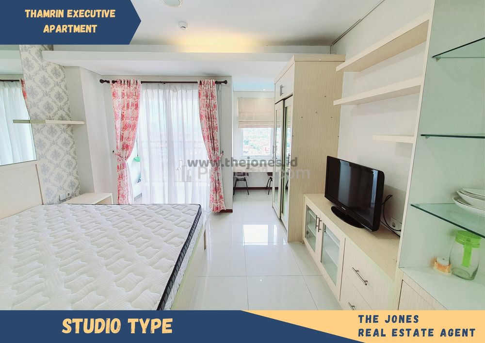 Jual Apartment Thamrin Executive Jakarta Pusat Dekat Grand Indonesia Tipe Studio Fully Furnished & Good View