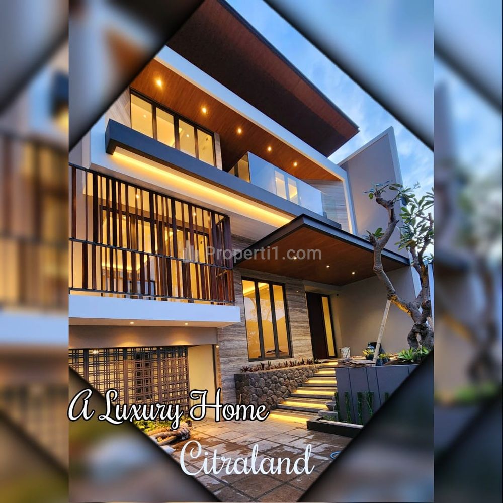 Dijual Rumah Bukit Golf Internasional Citraland Surabaya - PREMIUM GROHE Sanitary - Row Jalan DOUBLE SPESIAL Bonus SEMI FURNITURE New