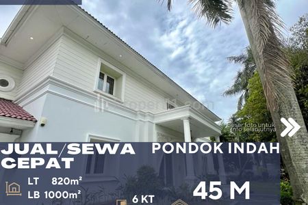 Dijual / Disewakan Rumah Luxurious di Daerah Pondok Indah Jakarta Selatan