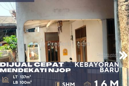 Dijual Cepat Rumah Harga Mendekati NJOP di Daerah Kebayoran Baru Jakarta Selatan