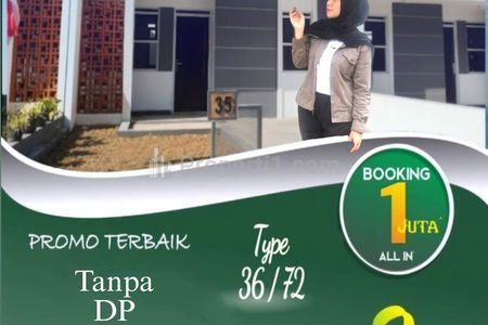 Dipasarkan Rumah Siap Huni DP 0% Gratis Cicilan 6 Bulan di Bandung