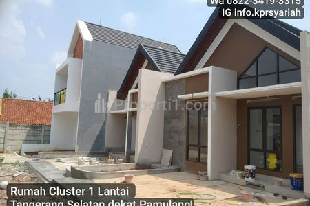 Jual Rumah 1 Lantai Minimalis Dalam Cluster di Tangerang Selatan Dekat Pamulang