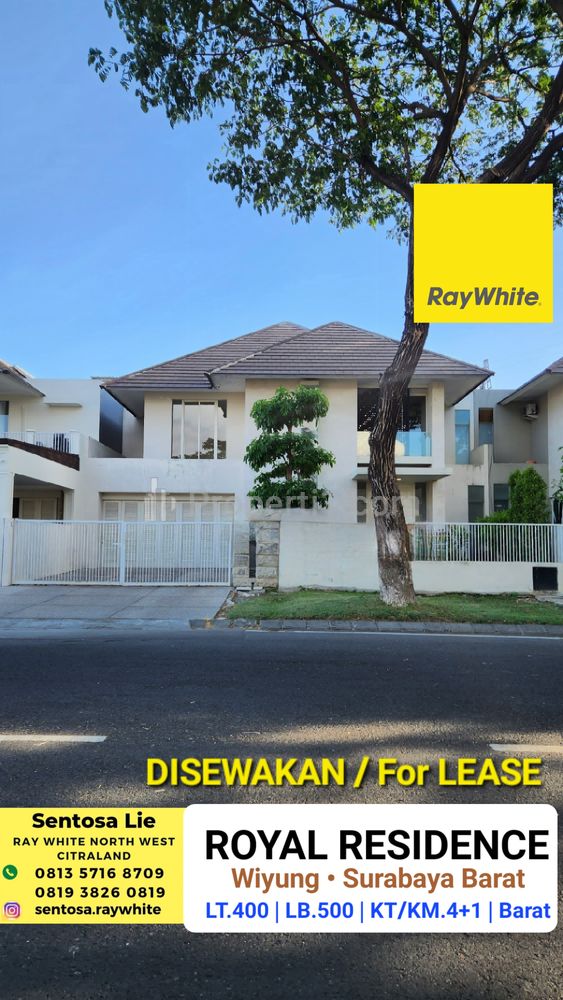 Disewakan Rumah Royal Residence FULL FURNISHED Modern Garasi Carport 4 Mobil SPESIAL Row Jalan LEBAR 6 Mobil  dekat Pakuwon Mall, Citraland, PTC
