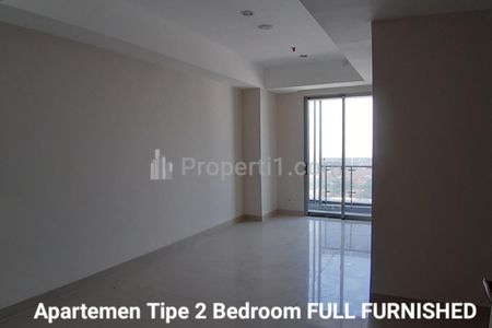 Jual MURAH Apartemen Grand Sungkono Lagoon Tipe 2 Bedroom BONUS FURNITURE New dekat Akses TOL, Ciputra World Mall Surabaya