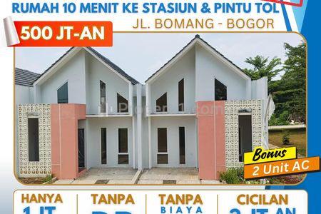 Dijual Rumah Ready Stock Siap Huni Tanpa DP Cukup 1 Juta All in Angsuran Cuma 2 Jutaan di Bogor