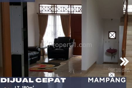 Dijual Cepat Rumah Dalam Kompleks Perumahan Bagus di Pancoran Jakarta Selatan