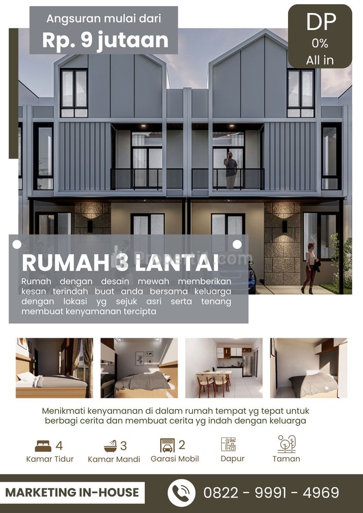 Rumah Dijual Hafuza Residence Serpong Tangerang Selatan