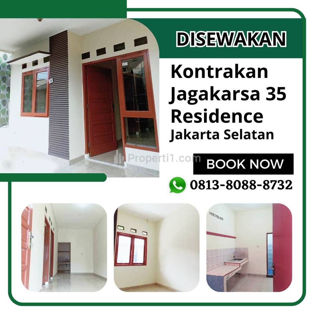Disewakan Rumah Kontrakan di Jagakarsa Jakarta Selatan - 2 Kamar, 1 Toilet,  2 AC (di Setiap Kamar)