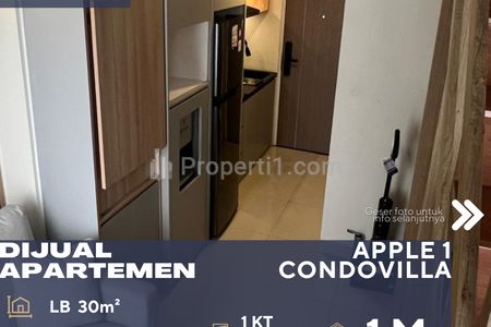 Dijual Cepat Apartemen Apple 1 Condovilla 1BR Harga Terjangkau di Jatipadang Jakarta Selatan