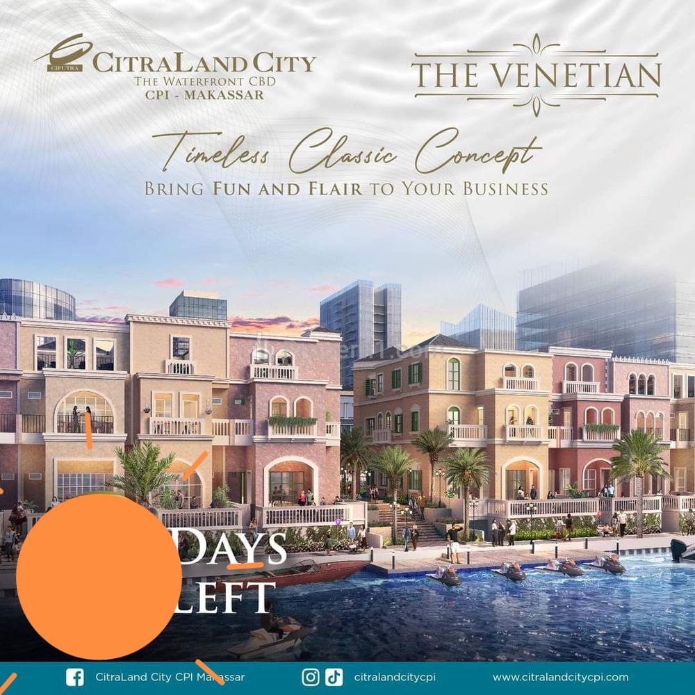 Jual Kantor The Venetian Citraland City Losari Makassar 
