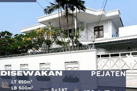 Beautiful House for Rent, Newly Renovated with Big Pool at Pejaten South Jakarta