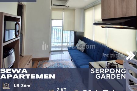 Sewa Apartemen Serpong Garden 2BR Harga Terjangkau Lokasi Strategis di BSD Cisauk