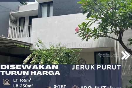 Sewa Rumah Cantik Dalam Townhouse di Jeruk Purut Cilandak Jakarta Selatan