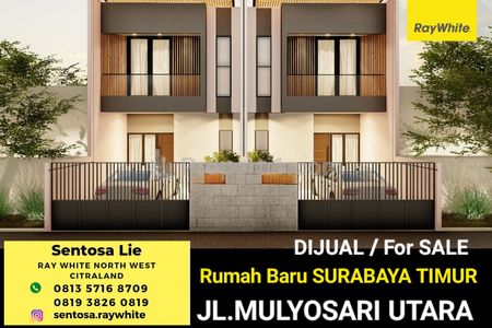 Jual Rumah Baru Jalan Mulyosari Utara - Surabaya Timur Dekat Pakuwon City, Kampus ITS, Galaxy Mall