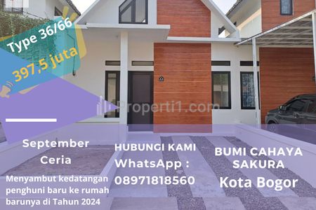 Dijual Rumah Minimalis dan Modern Kota Bogor Dekat Stasiun Cilebut