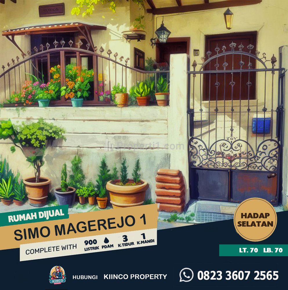 Rumah Dijual Simo Magerejo 1: Lokasi Prime, View Apartemen Gunawangsa Tidar Pusat Kota Surabaya