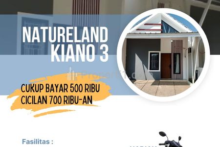 Dijual Rumah Promo Cicilan 700 Ribu 2 Tahun Flat di Bekasi