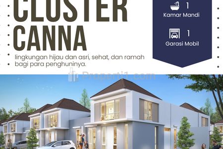 Dijual Rumah di Cluster Canna Type 8X12 Tangerang