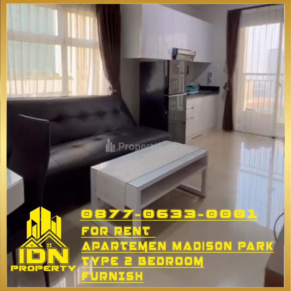 Sewa Apartemen Madison Park Type 2 Bedroom Furnish Rapi Bagus