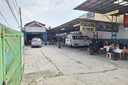 Jual Tanah Pinggir Jalan + Bangunan (Bengkel Mobil) Tanpa Perantara di Larangan Tangerang Dekat Pasar Kreo Ciledug, Universitas Budi Luhur