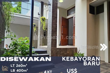 Disewakan Rumah Bagus Siap Huni Dekat Senopati di Kebayoran Baru Jakarta Selatan